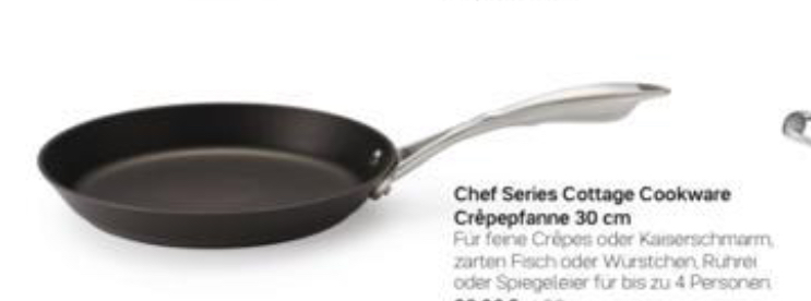 Chef Series Cottage Cookware Crepe Pfanne 30 cm 