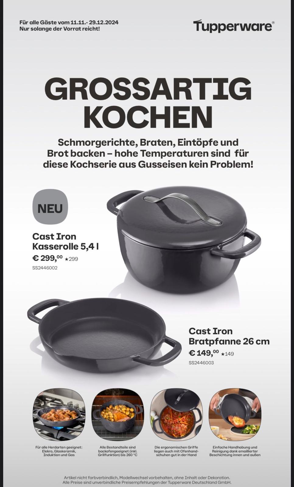 Cast Iron Kasserolle 5,4 l  - Emailliertes Gusseisen